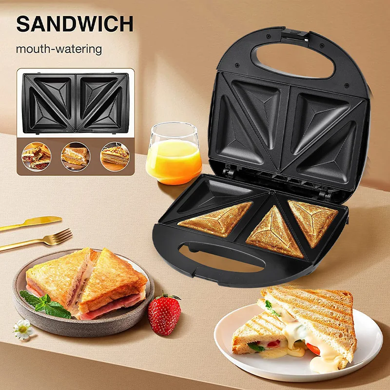 Multifunctional Kitchen Electric Breakfast Machine Machinedouble Heating Toastersandwich Makersteak Maker Non-Stick Iron Pan