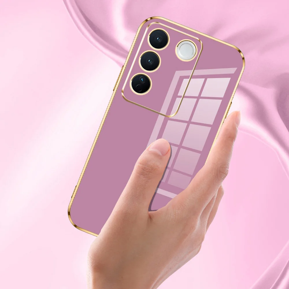 Bling Soft Shockproof Square Plating Phone Case