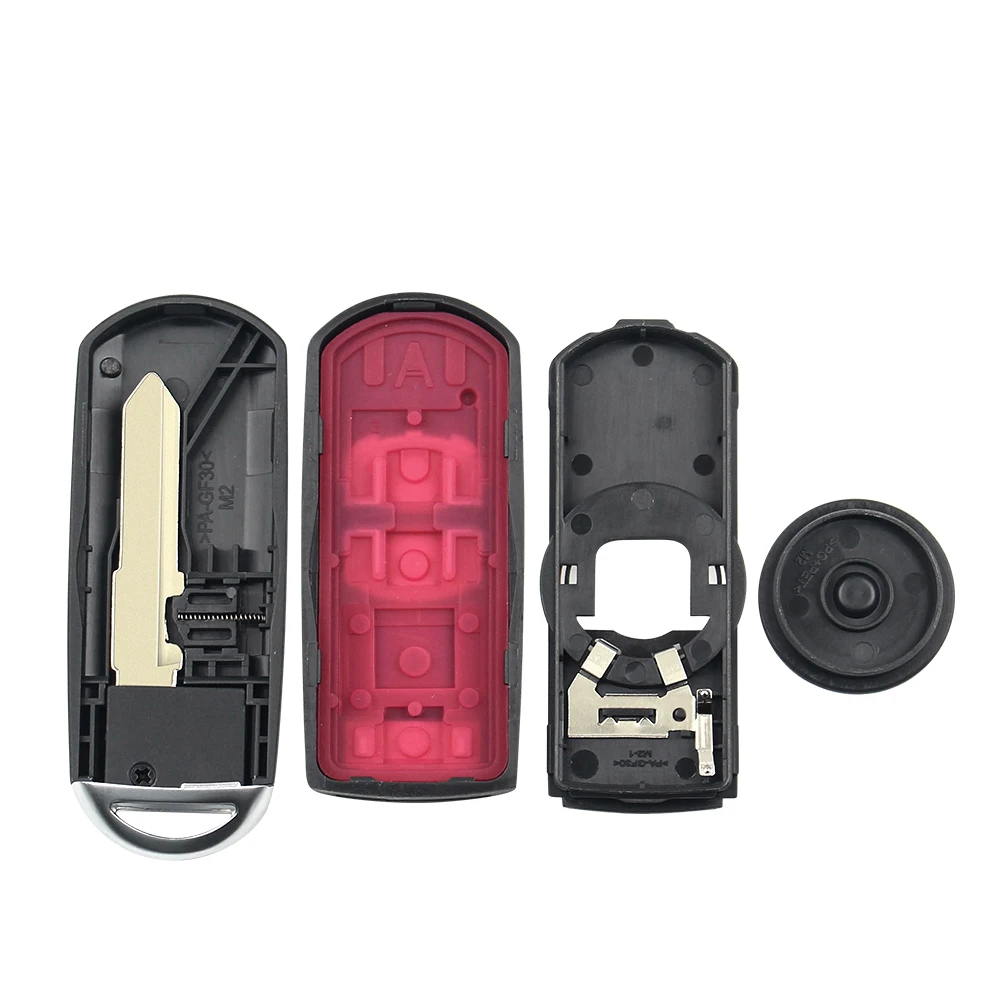 Key Case Car Key Shell Key Shell Dandkey For Mazda 3 5 6 CX5 CX7 CX-5 Atenza Clip Smart Auto 2/3/4 Buttons Car Key Shell Replacement Fob With Emergency Key Blade