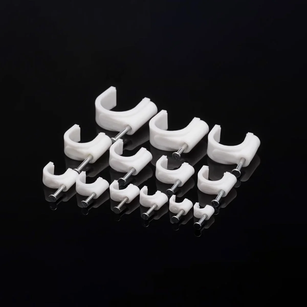 Description Picture 5 of itemSteel Nail Wire Clip Circular Fixing Network Cable Processor