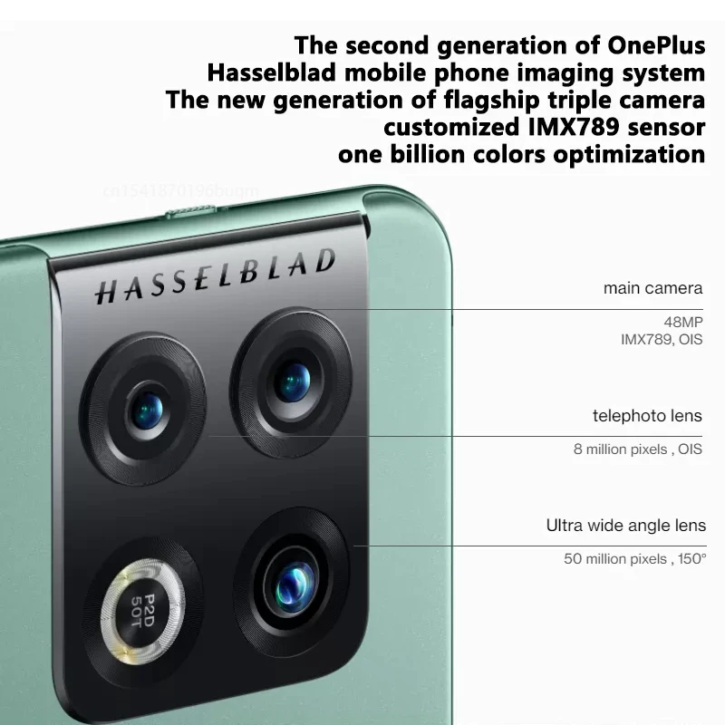 글로벌 롬 원플러스 10 프로 5G 스마트폰, 8GB 128GB 스냅드래곤 8 1 세대 휴대폰, 80W 고속 충전 휴대폰