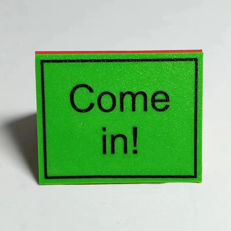 3 Sided Do Not Disturb Desktop Sign Indicator