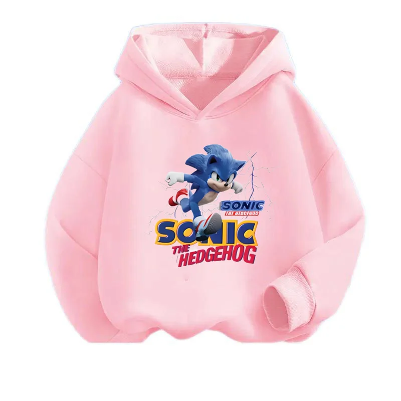 thumbnail image 1 of Sudadera con capucha Sonic Tops de 2 a 12 años, ropa de primavera 2024 para bebés, ropa de abrigo, sudadera para niños y niñas, ropa para madres y niños, 1 of 5