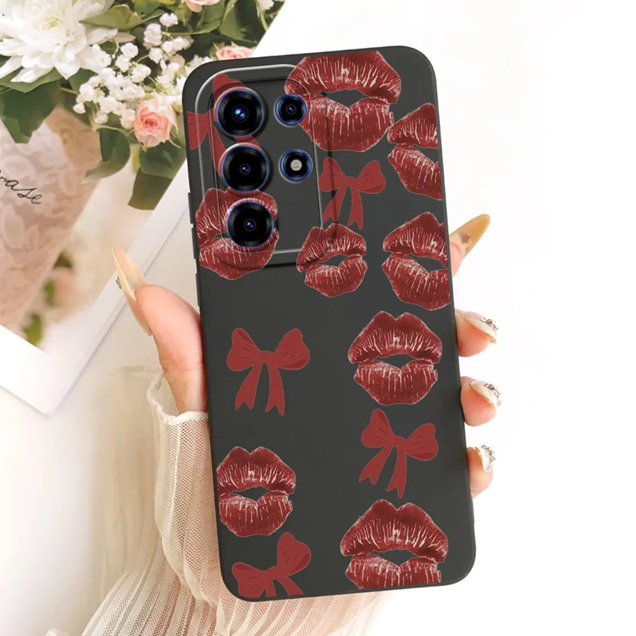 Floral Fashion Soft Silicone Bumper Phone Case in Pink