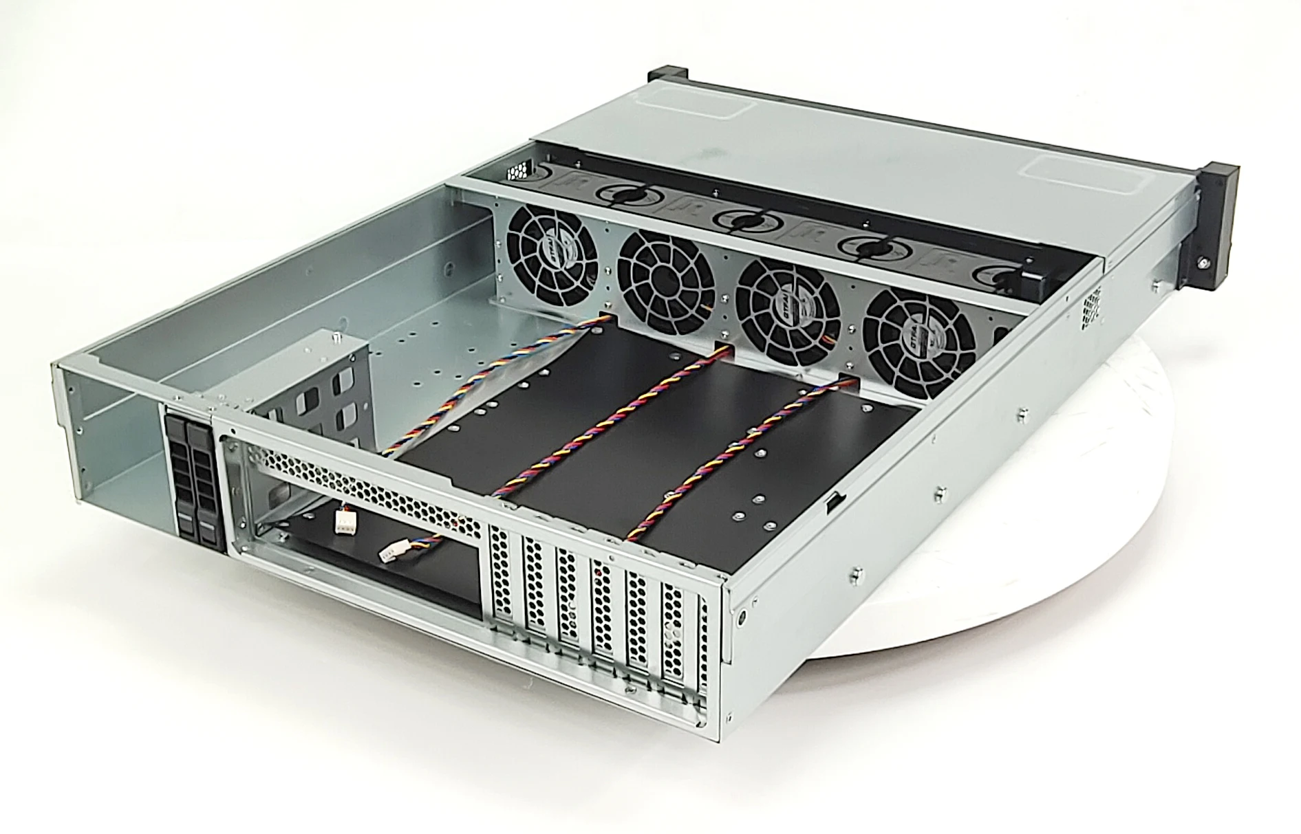 2U 8베이 서버 케이스 8개 SAS 3.5/2.5인치 HDD 핫스왑 12G NAS 랙 마운트 섀시