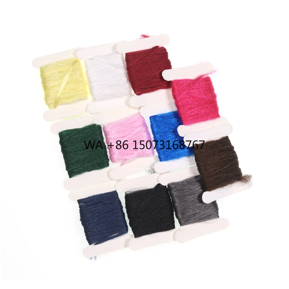 11 Color Combed Polypropylene Floating Yarn 2M/card Dry Fly Parachute ...