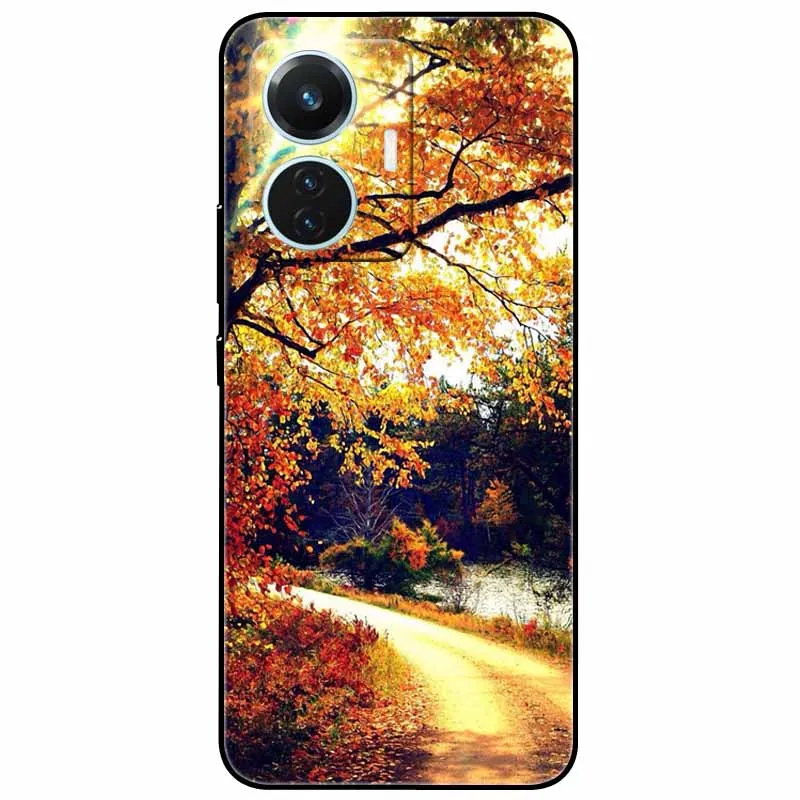 Starry Moon Black Silicone TPU Shockproof Case Cover