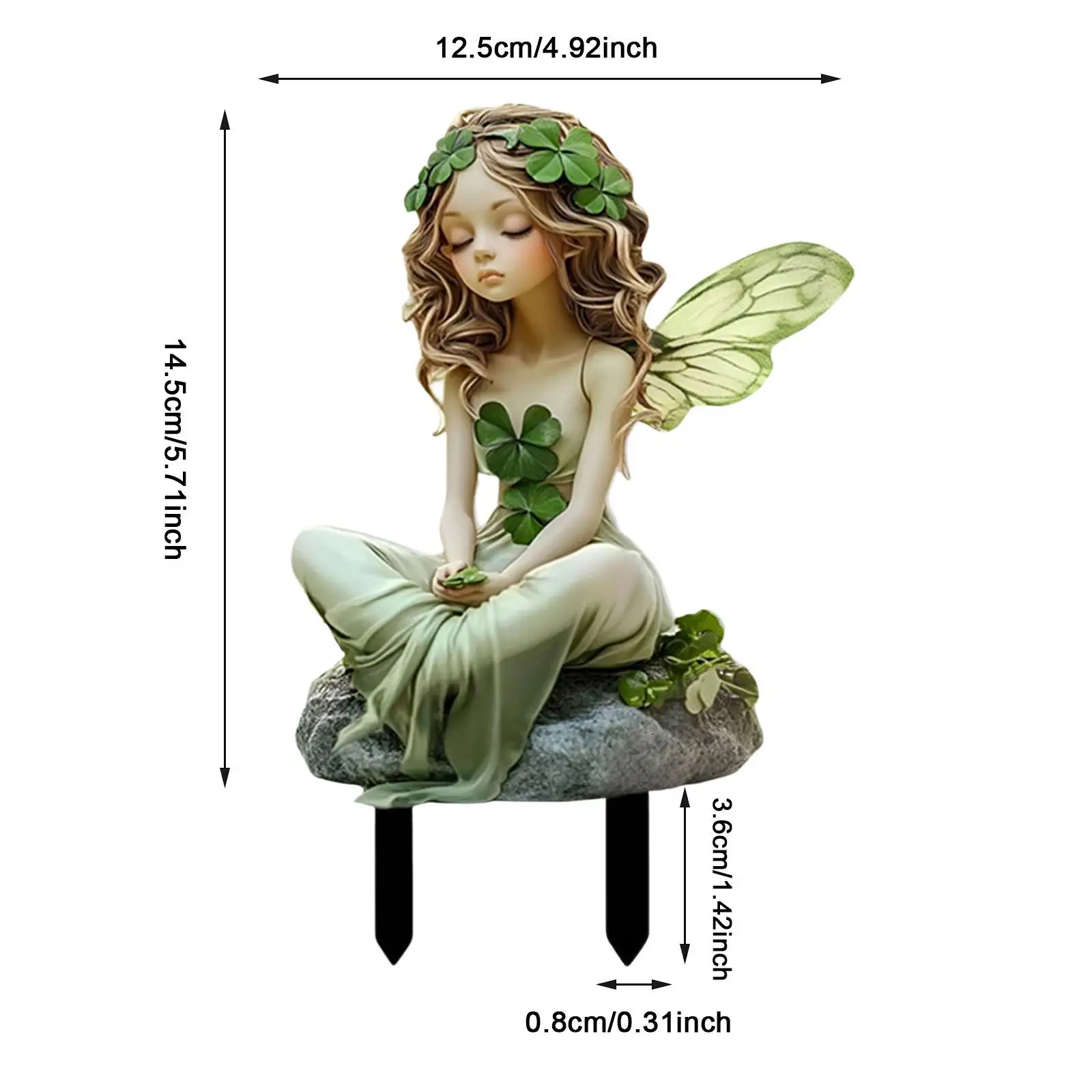Butterfly Fairy Garden Stake Decor 2D Fairy Stake for Lawn Pot Plants Garden