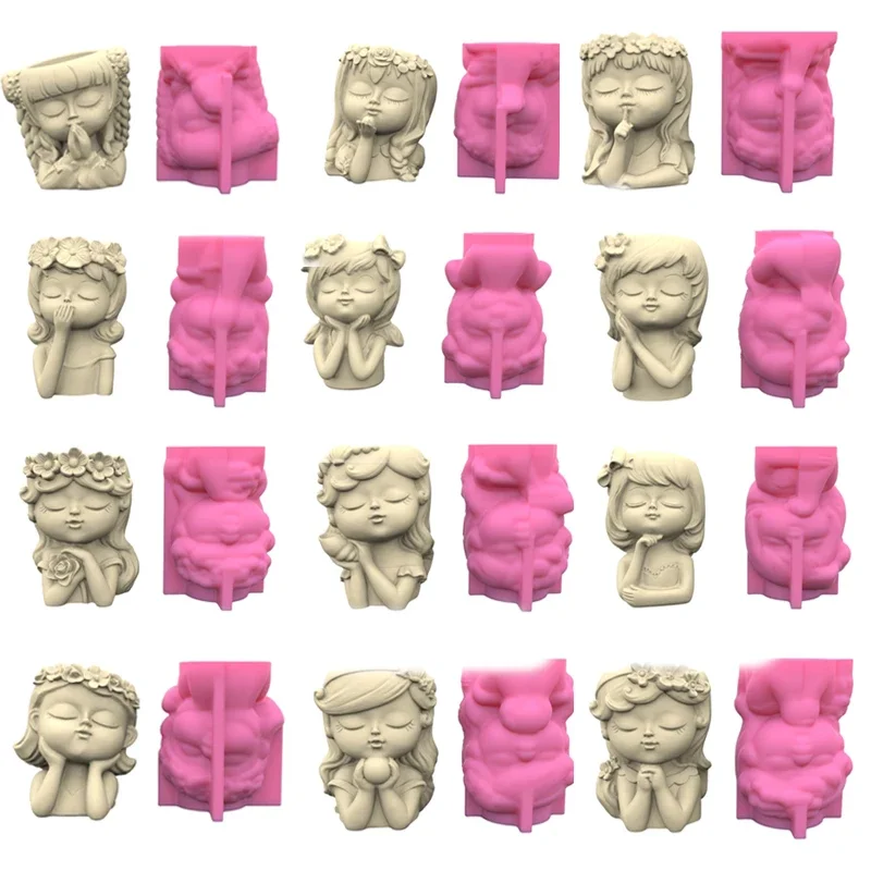 Pen Holder Flower Pot Silicone Mold silicone mold For DIY Decoration
