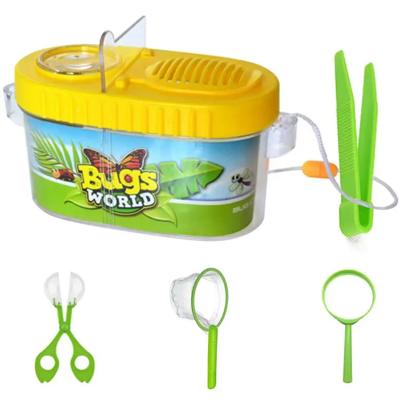 

Insect Catching Backyard Explorer Toy Kit Insect Catcher Kit With Butterfly Net Magnifying Glass Clip Educational Explorer Toy