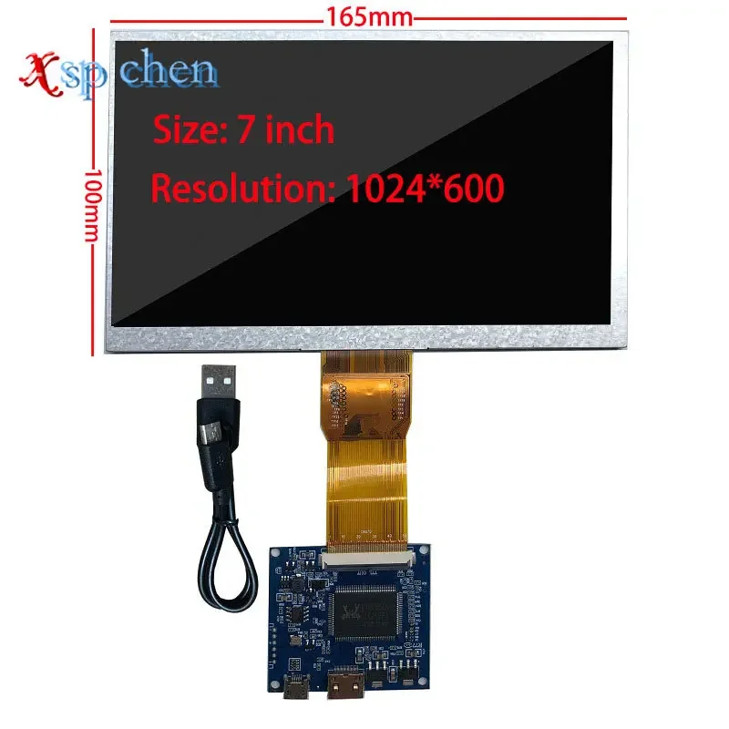 Monitor Lcd Driver Control Board Compatível com Mini Hdmi Lattepandaraspberry pi Banana pi pi pc 1024×600