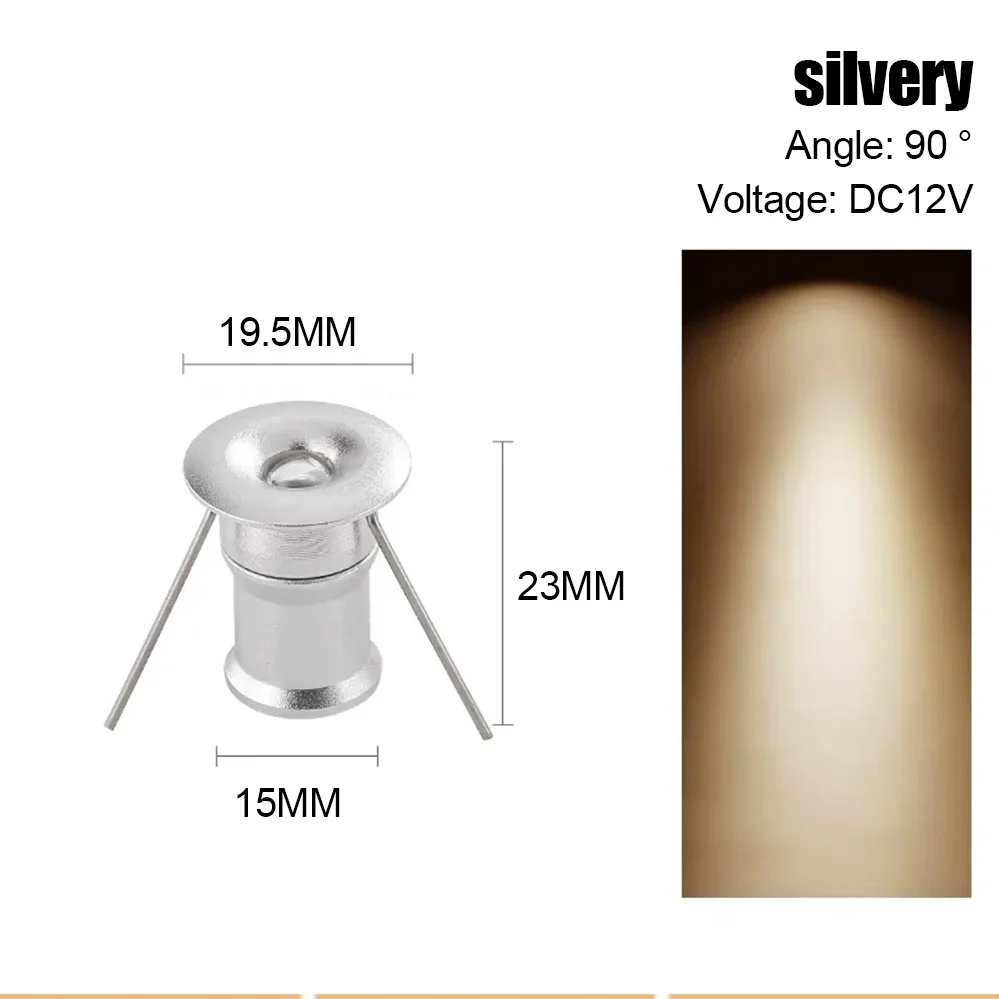 1W Mini LED Recessed Spotlight with Remote Control