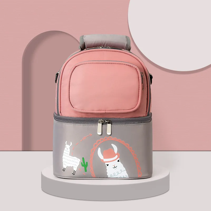 NEW Portable Mommy Bag Layer Lunch Bag Thermal Mommy Cooler Backpack Portable Breast Milk Preservation Bags Insulated Ice Pack