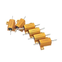 RX24-10W Gold aluminum shell resistor  40R 43R 45R 47R 48R 50R 51R 56R 60R 250R 120R 750R 25K 62 ohms - Image 4