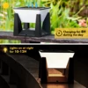 Outdoor Solar Post Light Solar Pillar Lights Modern LED Fence Deck Cap Lamp IP65 Waterproof Landscape Column Lighting for Flat 2