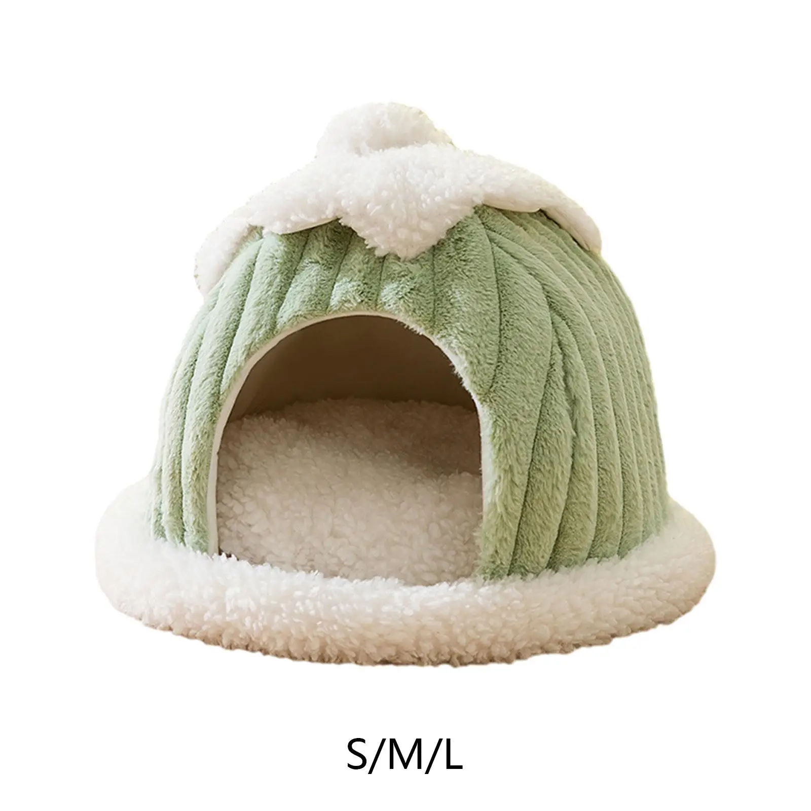 

Semi Enclosed Pet Cat Nest Washable Kennel Cozy Shelter Self Warming Dog Cat Bed for Cats Guinea Pig Small Animals Hamster Puppy