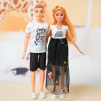 30cm pareja Barbies muñeca novio novia Ken muñeca conjunto completo 1/6 11,5 pulgadas niña niño muñeca juguetes con ropa regalo para niños - Imagen 4
