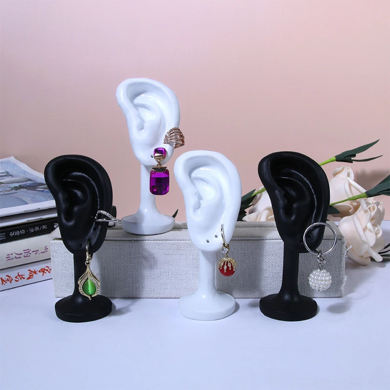 

Earring Display Stands Human Ear Model Ear Stud Holder Mini Jewelry Display Stand Earrings Organizer Jewelry Shelf Storage Racks