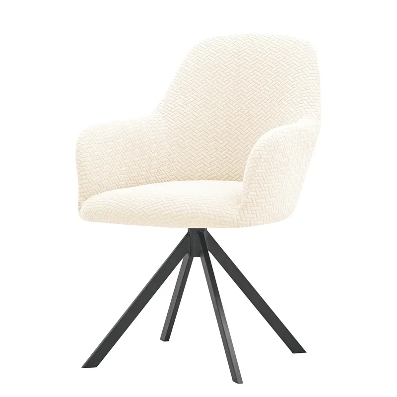 1/2/4/6pcs Jacquard High Arm Dining Chair Covers Elastic Office Chair Cover Stretch Hotel Bar Chairs Seat Slipcover Living Room