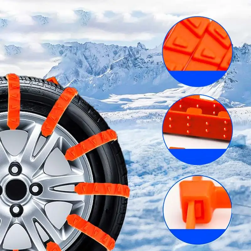 Motorcycle Anti-Skid Chain Winter Driving Security Chain Winter Driving Security Wheel Tyre Anti-Skid Chains Sturdy