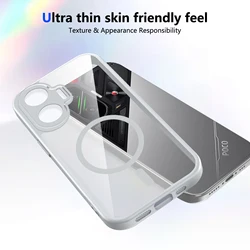 Premium Magnetic Phone Case with Wireless Charging - Clear Shockproof Back Cover - Poco F7 (GRAY)