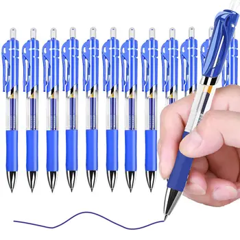 Ricariche di inchiostro blu retrattile da 0,5 mm Penne gel Forniture per penne di cancelleria estetica colorata Penna a sfera e matite per ufficio Scuola di scrittura 1