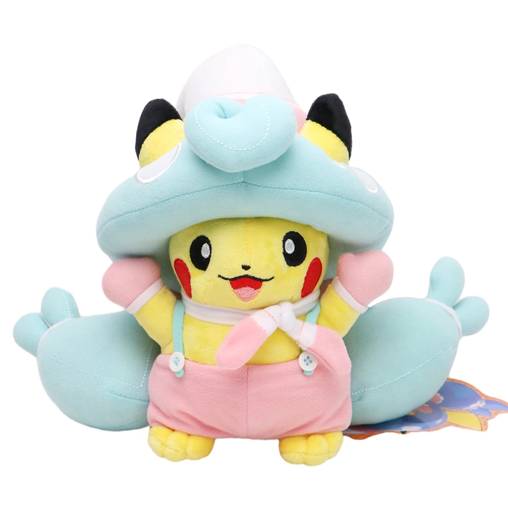 Eevee Pikachu Cosplay Plush Toys Charizard Peluche Lucario Pikach Stuffed Animal Doll Plushies Cute Cartoon Gift Cartoon Dolls