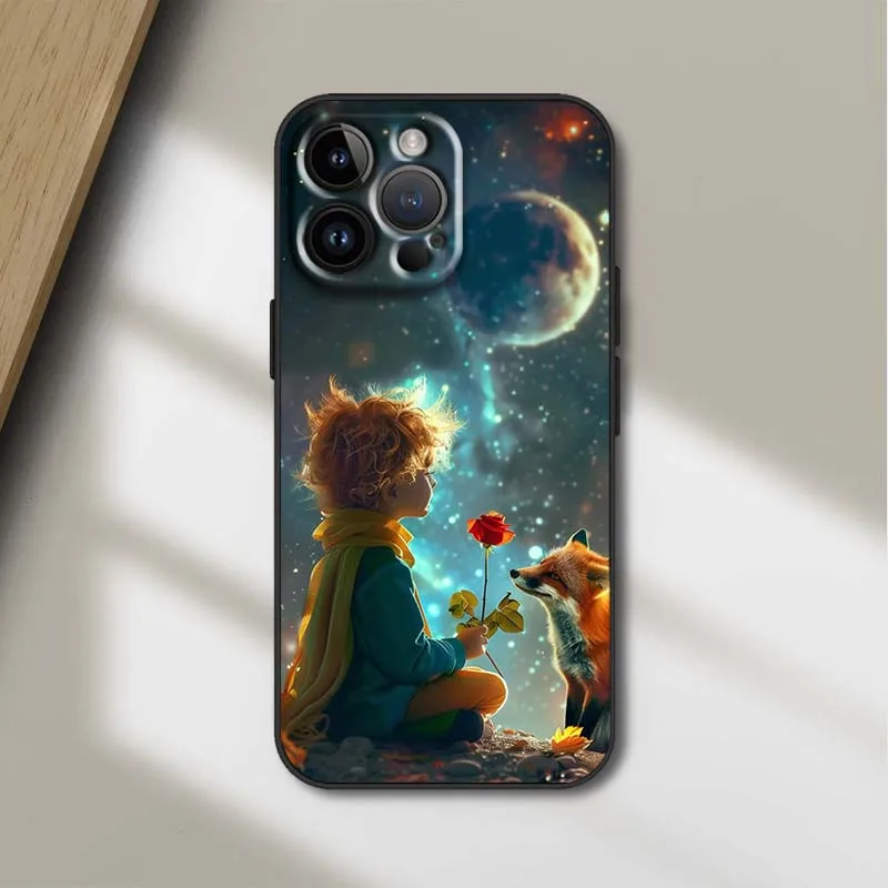 Le Petit Prince Anime Black Soft Phone Case Cover