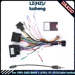 9 - Inch Android Car Radio DVD Stereo Audio Screen & Multimedia Player with Frame, Cables, and Canbus Harness (For1995 - 2003 BMW X5)