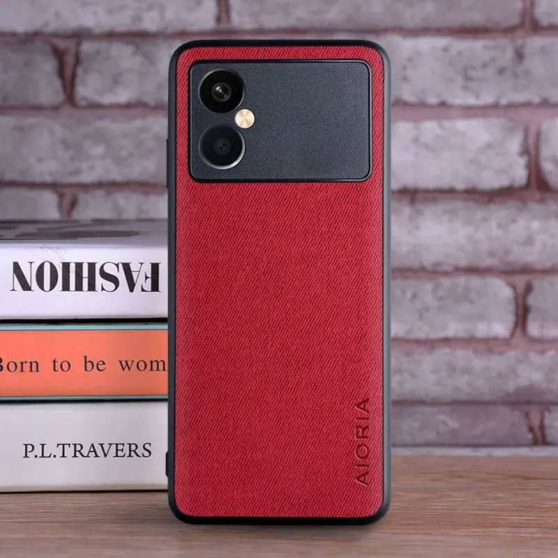 Luxury Textile Leather Soft Phone Case Cover