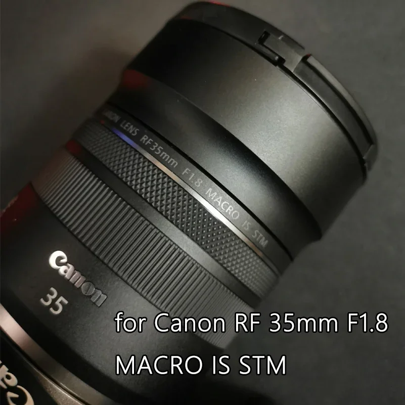 Rf-メタルレンズフード,35mm,f1.8と互換性があり,マクロはcanon eos r