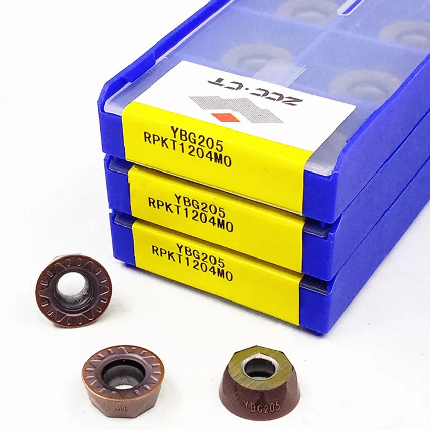 

RPKT1204MO YBG205/RPMT1204MO-MM P20M/RPMT1204MO-MM YBG205H RPKT1204 RPMT1204 R6 ZCC.CT CNC carbide inserts 10pcs/box