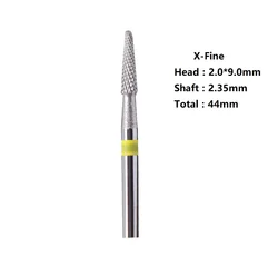 Premium Carbide Nail Drill Bit for Manicure - Precision Gel Polish Remover and Nail Filing Tool (X - Fine)