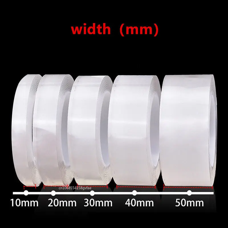 Waterproof Transparent  Double Sided Nano Tape Reuse Home Tapes Adhesives Porcelain wood  metal plastic Super Glue