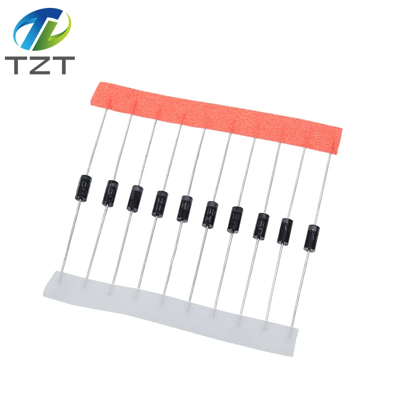TZT 100PCS 1N5817 1N5819 1N5399 1N4937 1N4004 1N4001 1N4007 UF4007 HER107 FR207 FR157 FR107 RL207 für Spannungsreglermodul – Detail 6