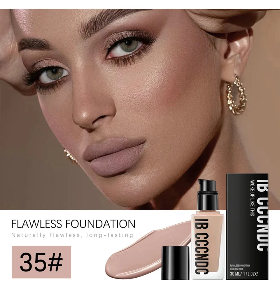 Make Up Foundation Cream for Face High Coverage Foundation Foundations Makeup Waterproof Korean Makeup Base Cosmetic - detail 10