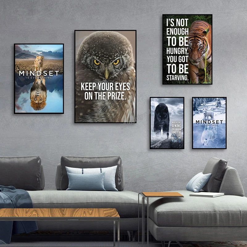 Poster Su Tela Psicologia Positiva 20x30 Cm - Decorazione Per Camera, Ufficio, Regalo Motivazionale