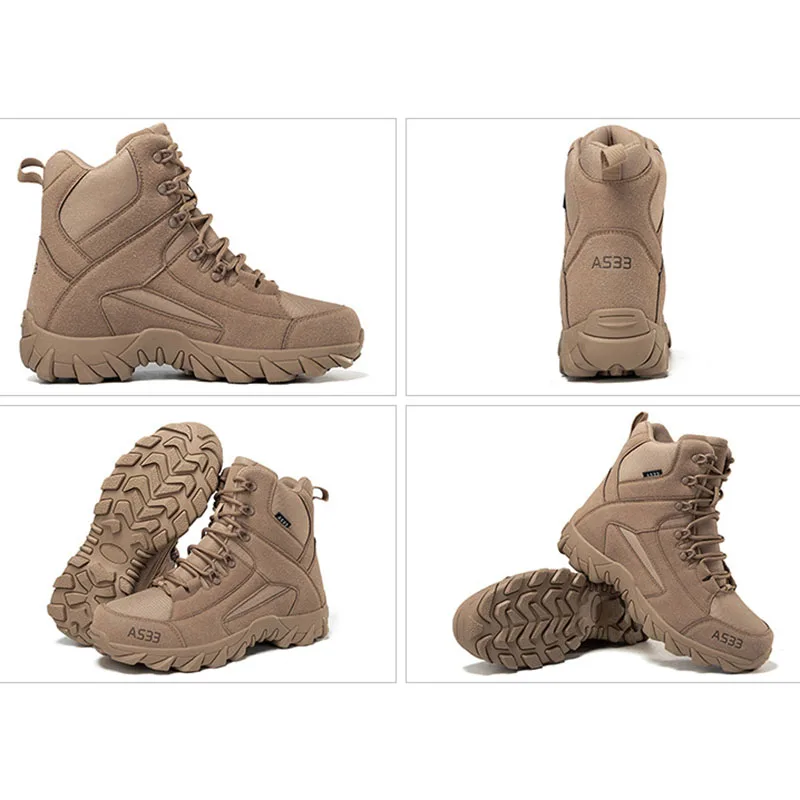 Tactical Military Hiking Shoes Men Women Snow Desert Boots Durable Training Shoes Winter Outdoor Warm Climbing Ankle Boots 6