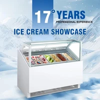 Réfrigérateur Commercial blanc de qualité supérieure, commodité de Restaurant, 148l, vitrine d'exposition de crème glacée, congélateur 2