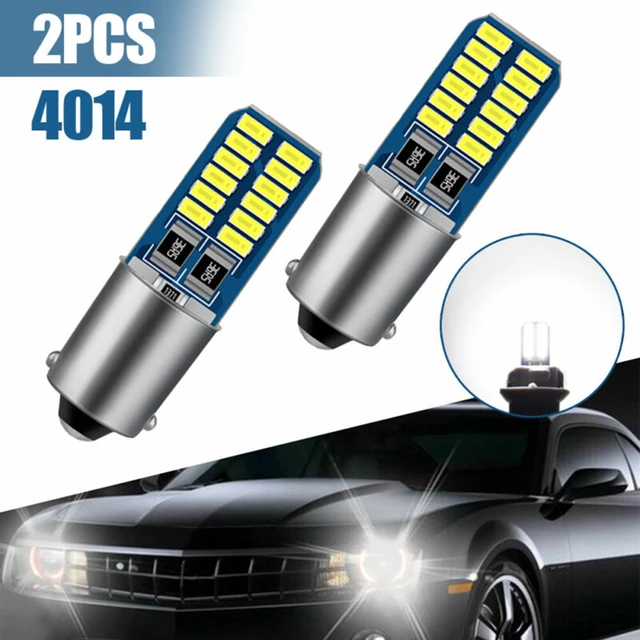 2PCS BA9S T4W H6W LED Bulbs Canbus 4014 24 SMD No Error Interior Reading  Lights Car Parking Light License Plate Bulbs White 12V - AliExpress