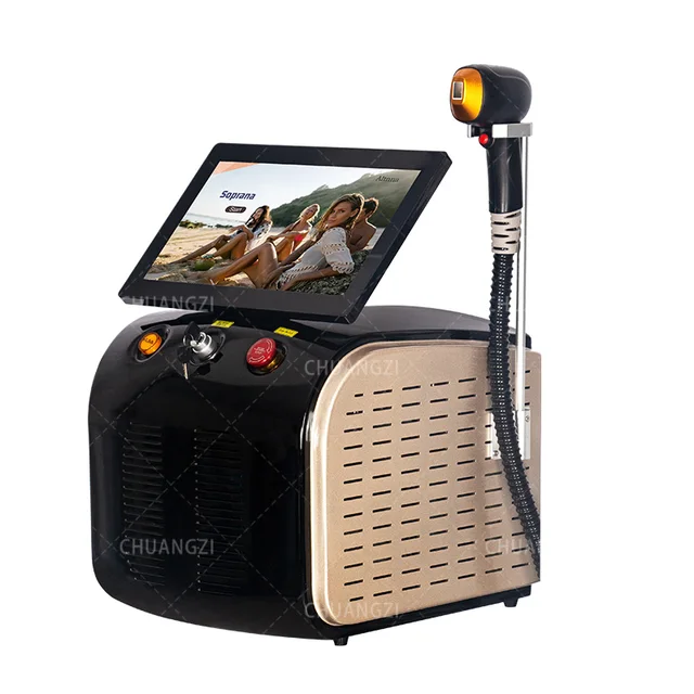 Alexandrite Ice Platinum Laser 3500W Potente epilatore Macchina laser a diodi professionale Depilatore permanente per donna 6