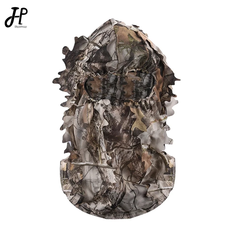 Tactical Hunting Ghillie suit Headwear Outdoor Airsoft Shooting Headgear Bionic Camouflage CS Game Breathable full Face Mask