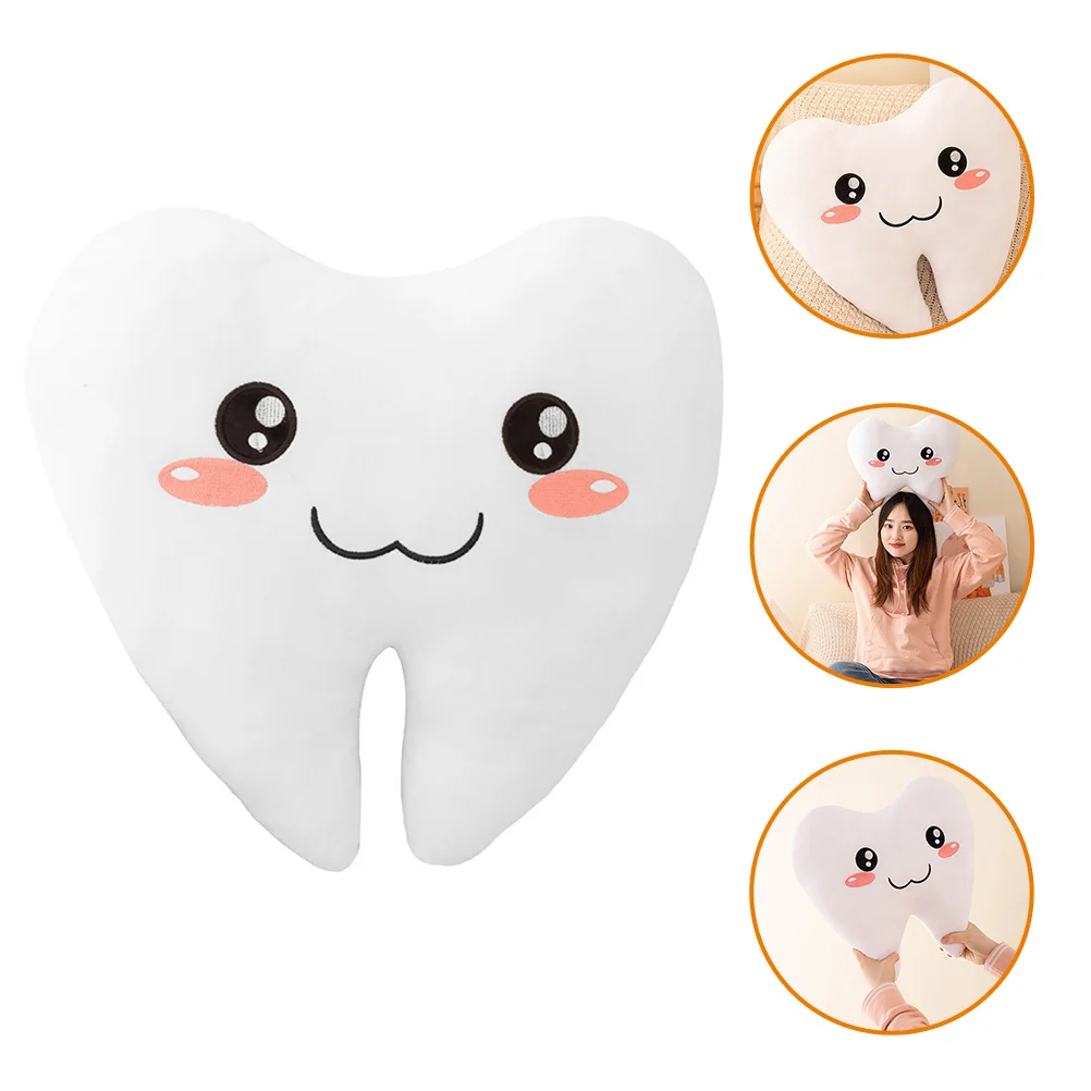 

Waist Pillow (cute Model 30 Cm) Cartoon Tooth Throw Office Decor Couch For Decorative