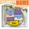Personalized Baby Name Newborn Organic Cotton Beanie with Ears Unisex Breathable Hat Gift 0-6M Infant Daily Cap 6