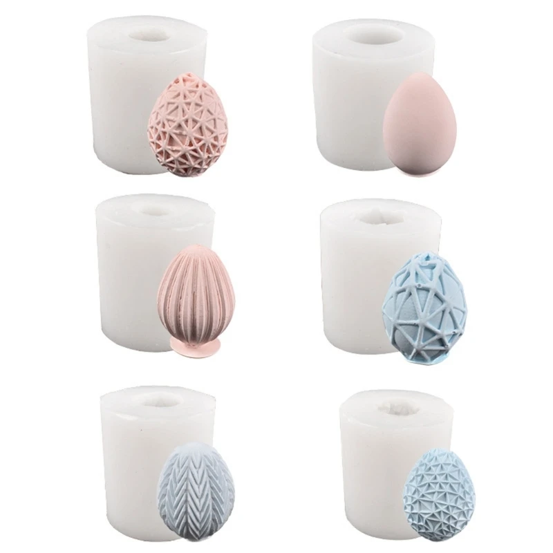 

3D Easter Egg Silicone Mold Decor Clay Resin Soap Mould Handmade