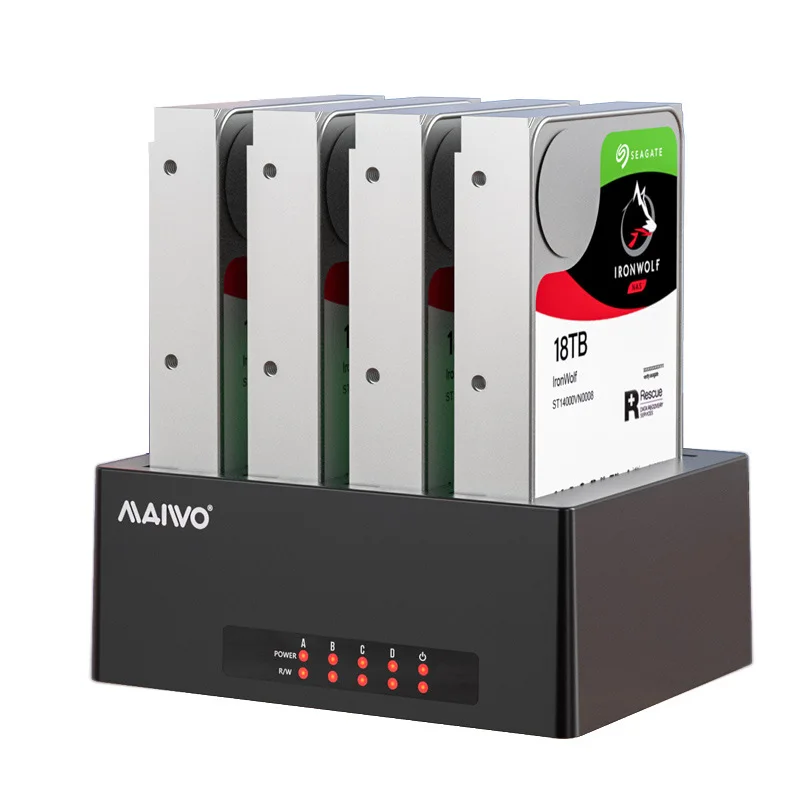 4 Bay Hard Drive Enclosure Sata to USB 3.0 External MultiBay 2.5& 3.5