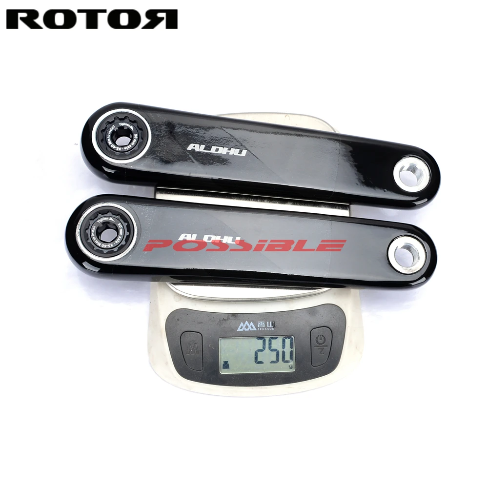 ROTOR ALDHU クランクアーム 165mm 24mmアクスル　セット ROTOR ALDHU 165mm アクスル24mm セット