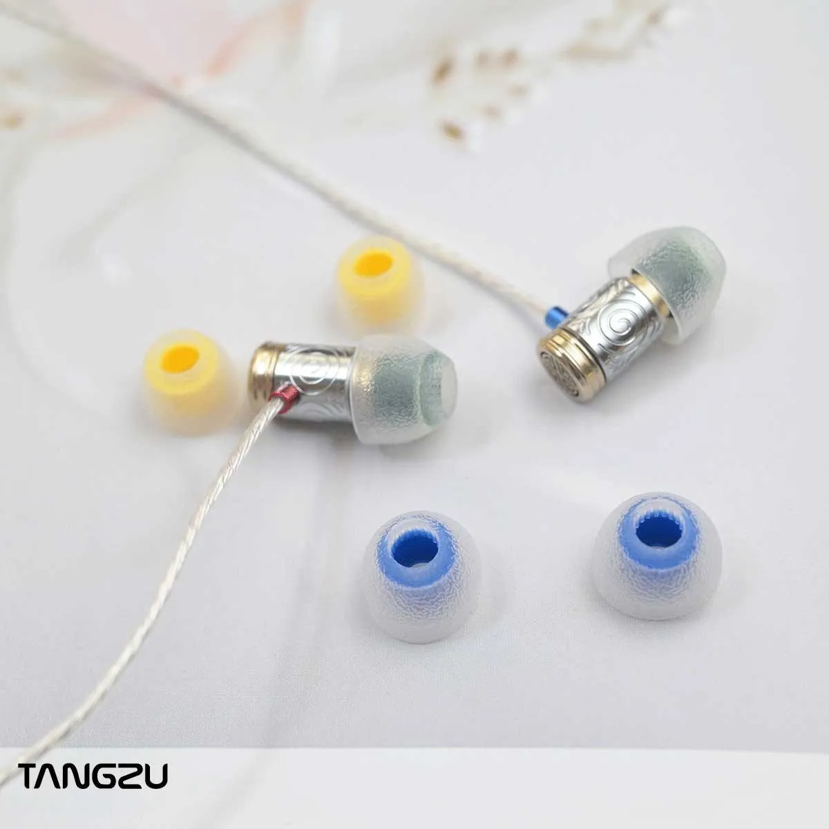 Tangzu Tang Sancai Silicone Earphone Eartips 1 Pairs for S/M/L Size Headphone Accessory Wired Headset Earbuds