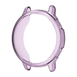 Enhanced TPU Soft Shell Protective Bumper Case for Smart Watch Strap Cover (Purple)