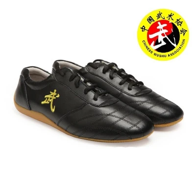 Chinese Kung Fu Shoes Tai Chi Shoe Taiji Genuine Leather Wu shu Martial Arts 4